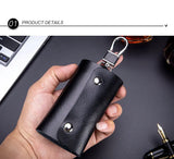 Men's Leather Key Pouch Multi-Hook Waist Keychain