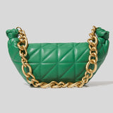 Small Handbag with Thick Chain Shoulder Strap