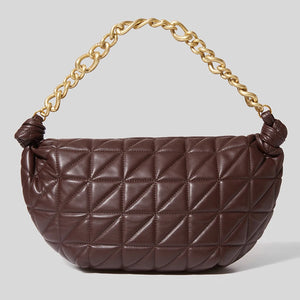 Small Handbag with Thick Chain Shoulder Strap