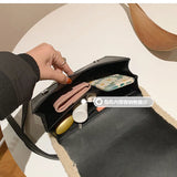 Plush Ladies Handbag Wallet Shoulder Messenger Bag