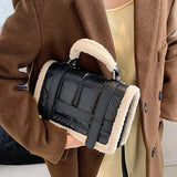 Plush Ladies Handbag Wallet Shoulder Messenger Bag