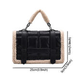 Plush Ladies Handbag Wallet Shoulder Messenger Bag