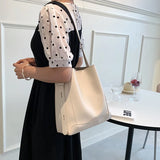 PU Leather Messenger Bag Large Composite Bag Ladies Shoulder Bag