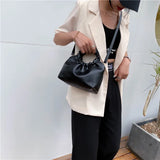 Retro Leather Messenger Bag Clutch Single Shoulder Bag