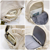 Large Capacity Mesh Travel Backpack Solid Nylon School Bag Student Laptop