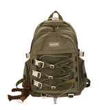 Large Capacity Mesh Travel Backpack Solid Nylon School Bag Student Laptop