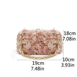 Fluffy Small Shoulder Bag for Women with Chain