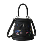 Ladies Graffiti Small Tote Bag Shoulder Messenger Bag