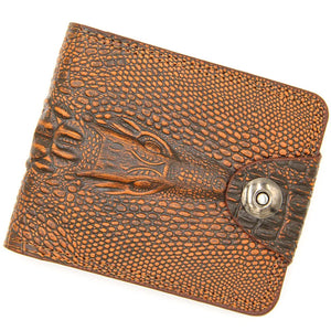 Vintage Leather Short Wallet for Men