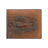 Men Wallet Leather Short Purse Billetera Hombre Vintage Crocodile Bag
