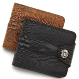 Vintage Leather Short Wallet for Men