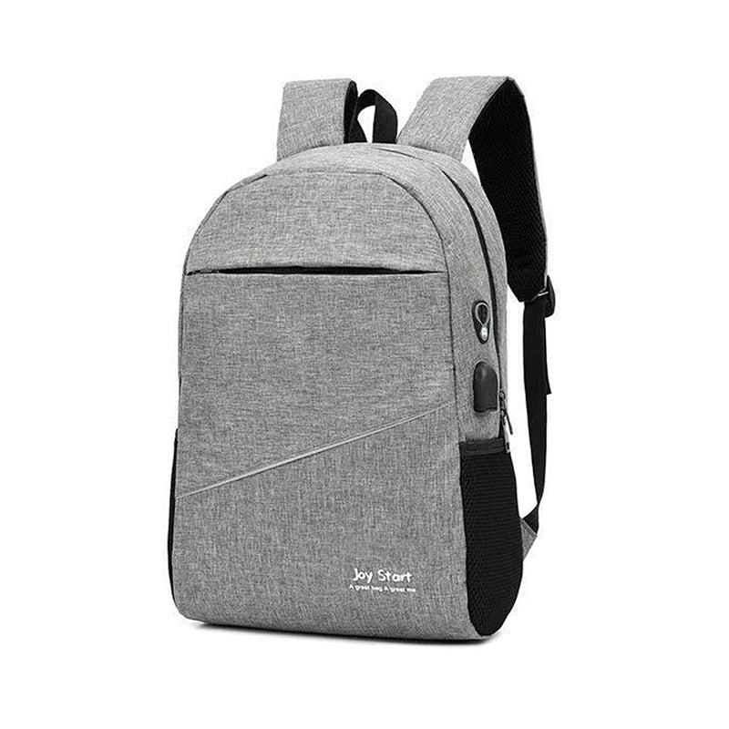 Men's Anti Theft Laptop Backpack Waterproof Canvas Business Travel Bag