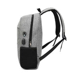 Men's Anti Theft Laptop Backpack Waterproof Canvas Business Travel Bag