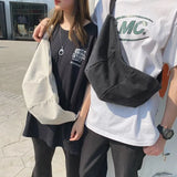Japanese Style Canvas Messenger Bag for Men and Women