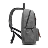 Neutral Solid Oxford Backpack for School