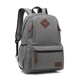 Neutral Solid Oxford Backpack for School