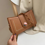 PU Leather Small Square Bag Chain Bag Women's Shoulder Messenger Bag