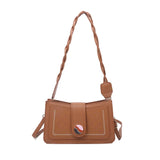 PU Leather Small Square Bag Chain Bag Women's Shoulder Messenger Bag