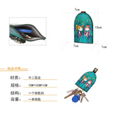 Mini Cowhide Key Bag for Women