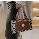 Leopard Texture Small Square Messenger Bag