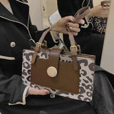 Leopard Texture Small Square Messenger Bag