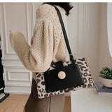 Leopard Texture Small Square Messenger Bag