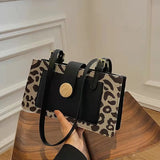 Leopard Texture Small Square Messenger Bag