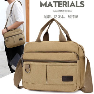 Canvas Shoulder Bag Casual Messenger Bag Handbag