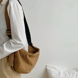 Creative Ladies Canvas Bag - One-Shoulder Messenger Satchel Handbag