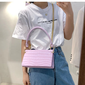 Western Shoulder Bag Crocodile Pattern Handbag