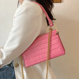 Western Shoulder Bag Crocodile Pattern Handbag