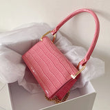 Western Shoulder Bag Crocodile Pattern Handbag