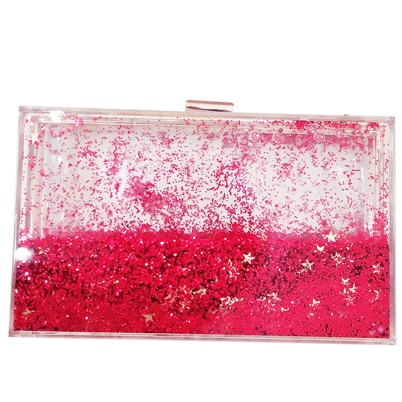 Transparent Liquid Bag Female Mini Clutch Bag