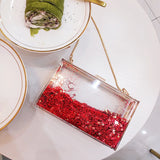 Transparent Liquid Bag Female Mini Clutch Bag