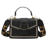 PU Ladies Shoulder Bag with Adjustable Strap and Built-in Compartment