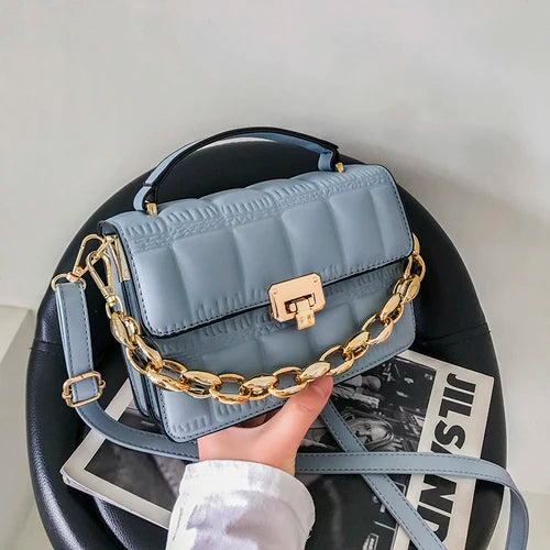 Western Girl Messenger Bag Rhombus Chain Small Square Bag