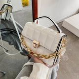 Western Girl Messenger Bag Rhombus Chain Small Square Bag