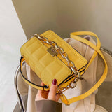 Western Girl Messenger Bag Rhombus Chain Small Square Bag