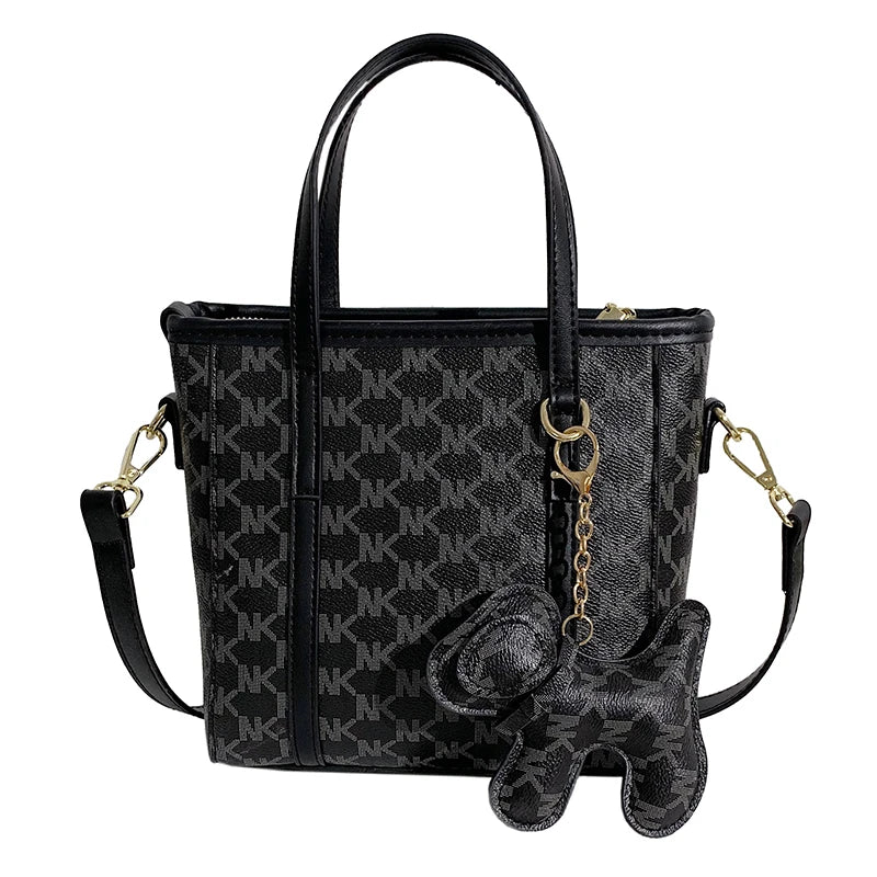 Plaid Ladies Shoulder Bag Soft PU Long Shoulder Strap Shopping Messenger Bag