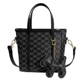 Plaid Ladies Shoulder Bag Soft PU Long Shoulder Strap Shopping Messenger Bag