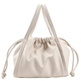 Fold Drawstring Shoulder Bag, Pure Female Messenger Bag