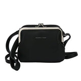 Retro Double-Layer Clip Bag Shoulder Messenger Bag