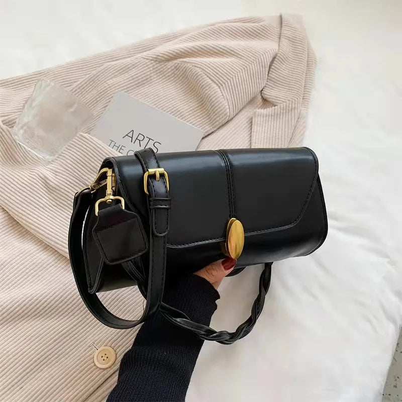 Retro Messenger One-Shoulder Bag
