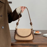 Female Retro Niche Underarm Saddle Bag Messenger