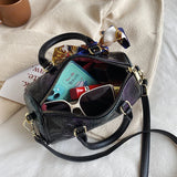Snake Pattern Leather Ladies Shoulder Bag Soft PU Shoulder Strap Adjustable