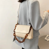 Retro Hand Chain Small Square Bag Soft Leather Shoulder Bag