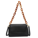 Retro Hand Chain Small Square Bag Soft Leather Shoulder Bag