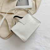 Stone Grain Shoulder Bag for Women, Adjustable Strap, All-Match Party Bag