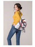 Large Capacity Ladies Backpack European American Ribbon Backpack