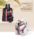 Large Capacity Ladies Backpack European American Ribbon Backpack